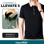 [Llevá 5 Pagá 3] Camisa Masculina Milano en Seda Fría y Poliéster (¡Estilo Imponente!)