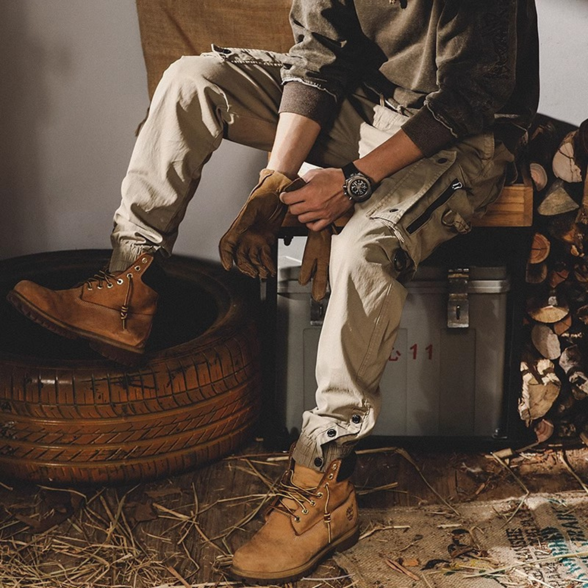 [Llevá 5, Pagá 3] Calza Masculino Force en Ripstop y Poliéster con Bolsillos Tácticos y Calce Ideal